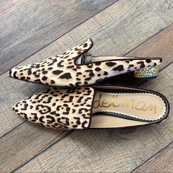 sam edelman augustine leopard mules